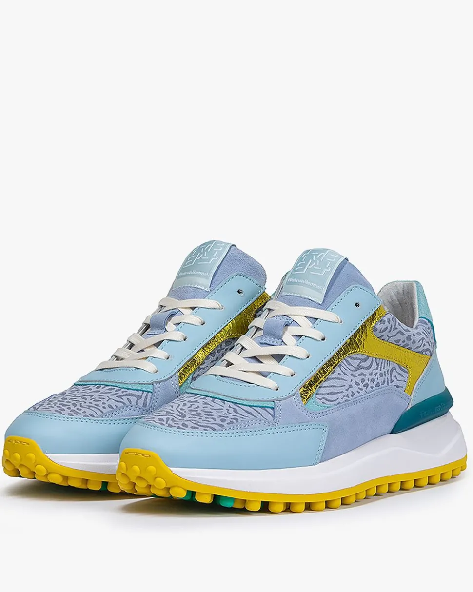 Sneaker>Floris van Bommel Noppi 19.17 Hellblau