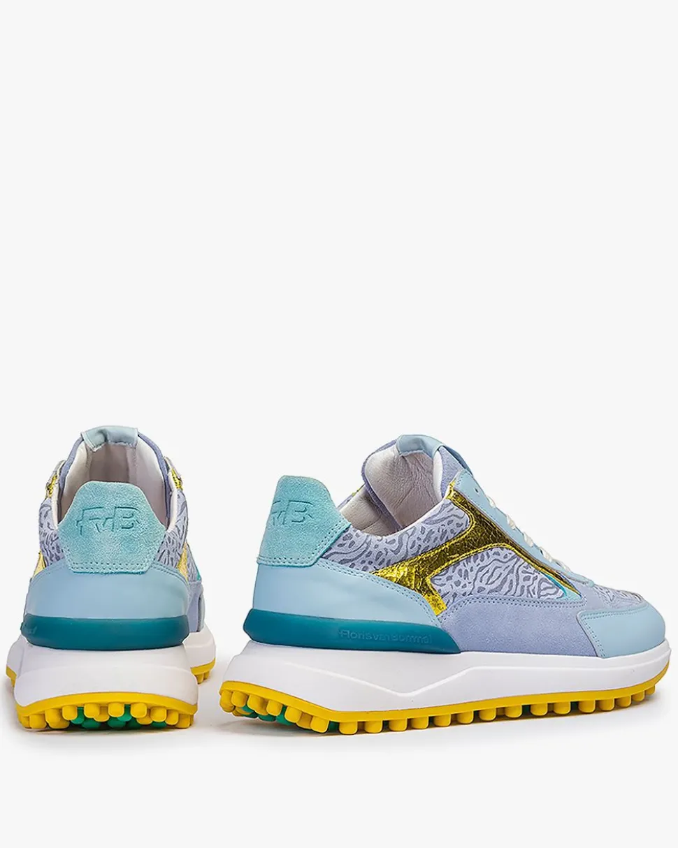Sneaker>Floris van Bommel Noppi 19.17 Hellblau