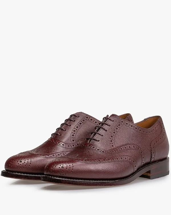 Brogues | Schnürer>Floris van Bommel Olda 03.12 Bordeauxrot