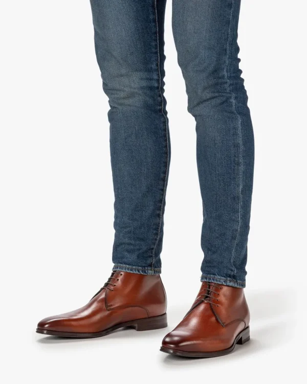 Schick im Büro | Business Schuhe>Floris van Bommel Raffa 05.00 Dunkelcognac