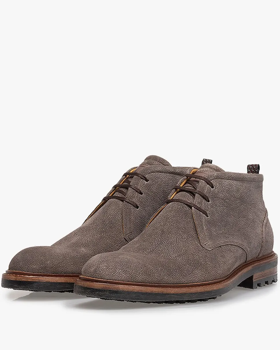 Casual im Büro | Stiefeletten>Floris van Bommel Rocki 01.52 Taupe