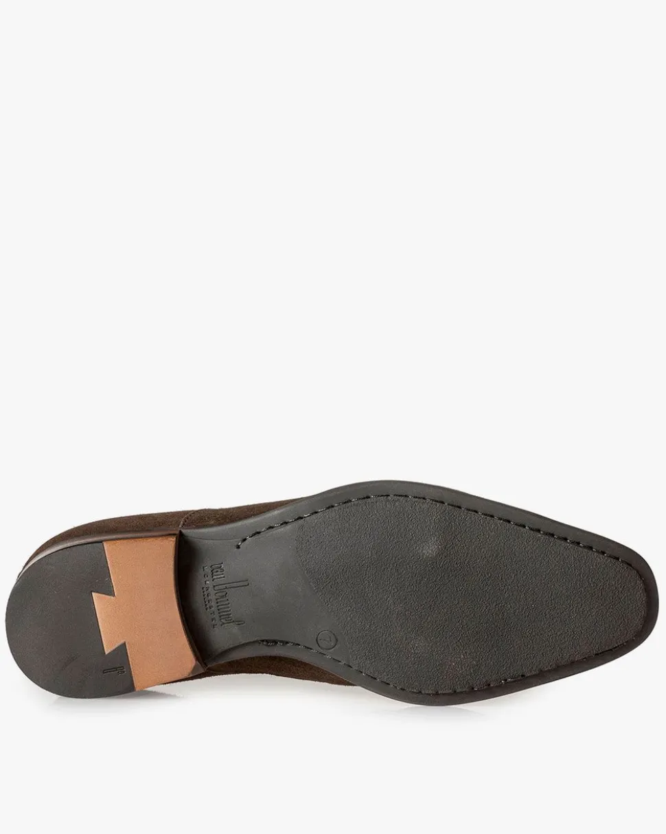 Casual im Büro | Stiefeletten>Floris van Bommel Sella 03.01 Dunkelbraun