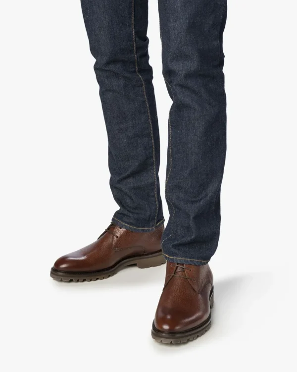 Casual im Büro | Stiefeletten>Floris van Bommel Sturdi 01.18 Cognac