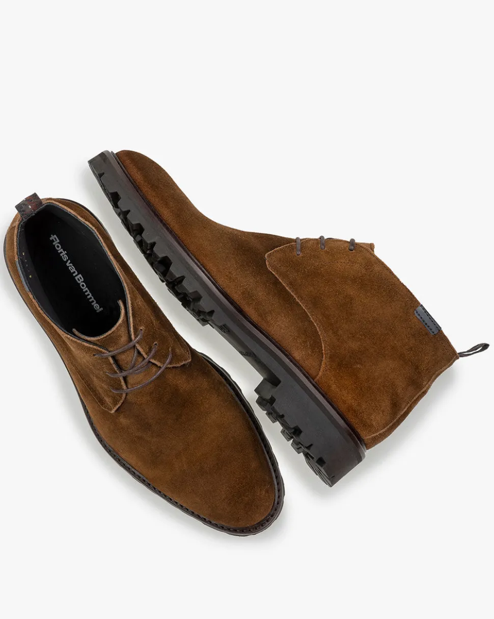 Casual im Büro | Stiefeletten>Floris van Bommel Sturdi 01.13 Cognac