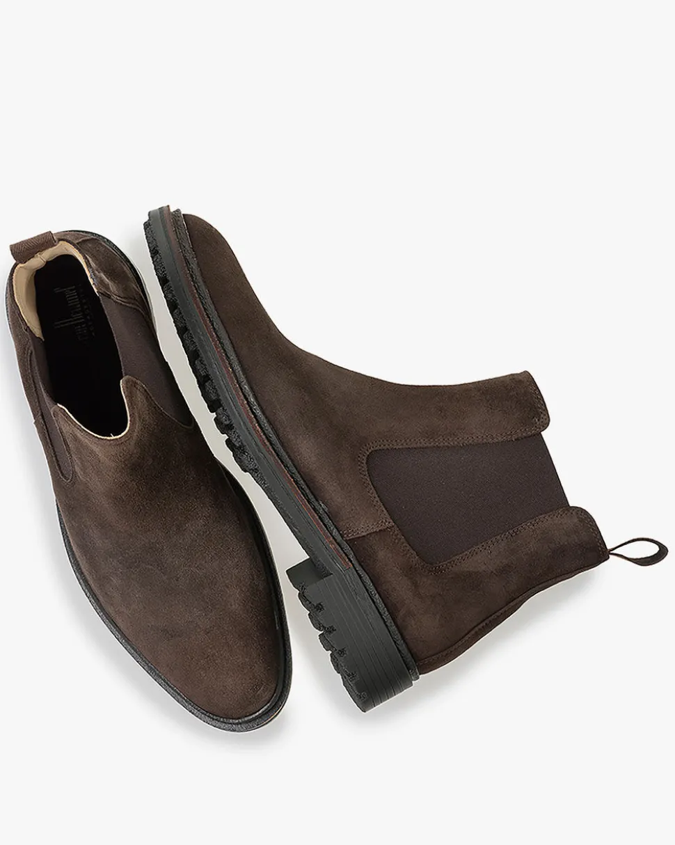 Casual im Büro | Chelsea Boots>Floris van Bommel Tanda 03.11 Dunkelbraun