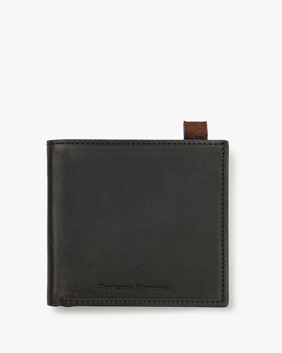 Kleinlederwaren>Floris van Bommel Wallet slim Schwarz