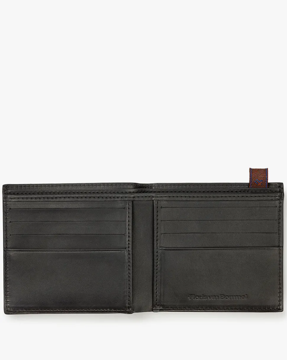 Kleinlederwaren>Floris van Bommel Wallet slim Schwarz