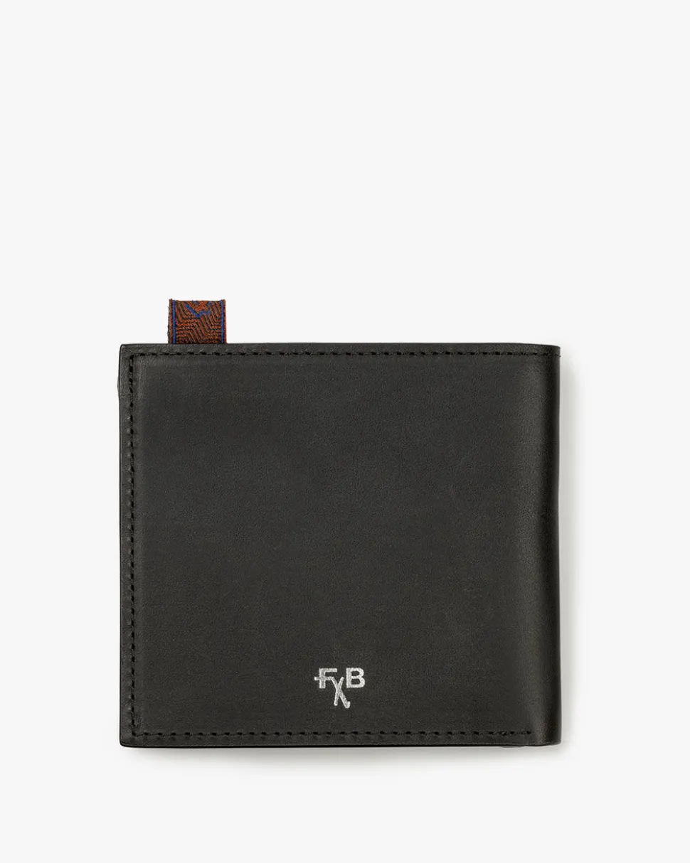 Kleinlederwaren>Floris van Bommel Wallet slim Schwarz