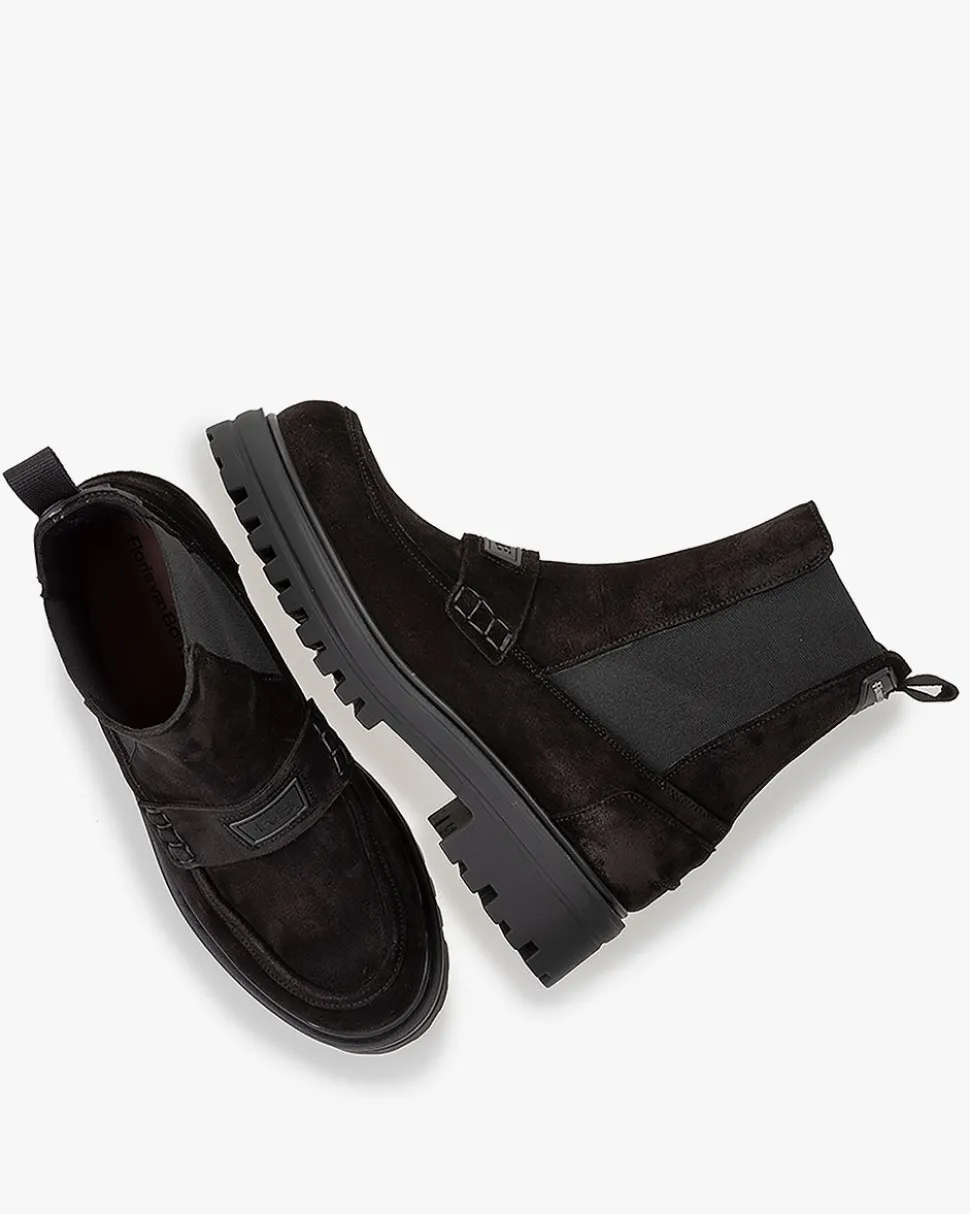 Hochwinter | Chelsea Boots>Floris van Bommel Wonki 06.00 Schwarz
