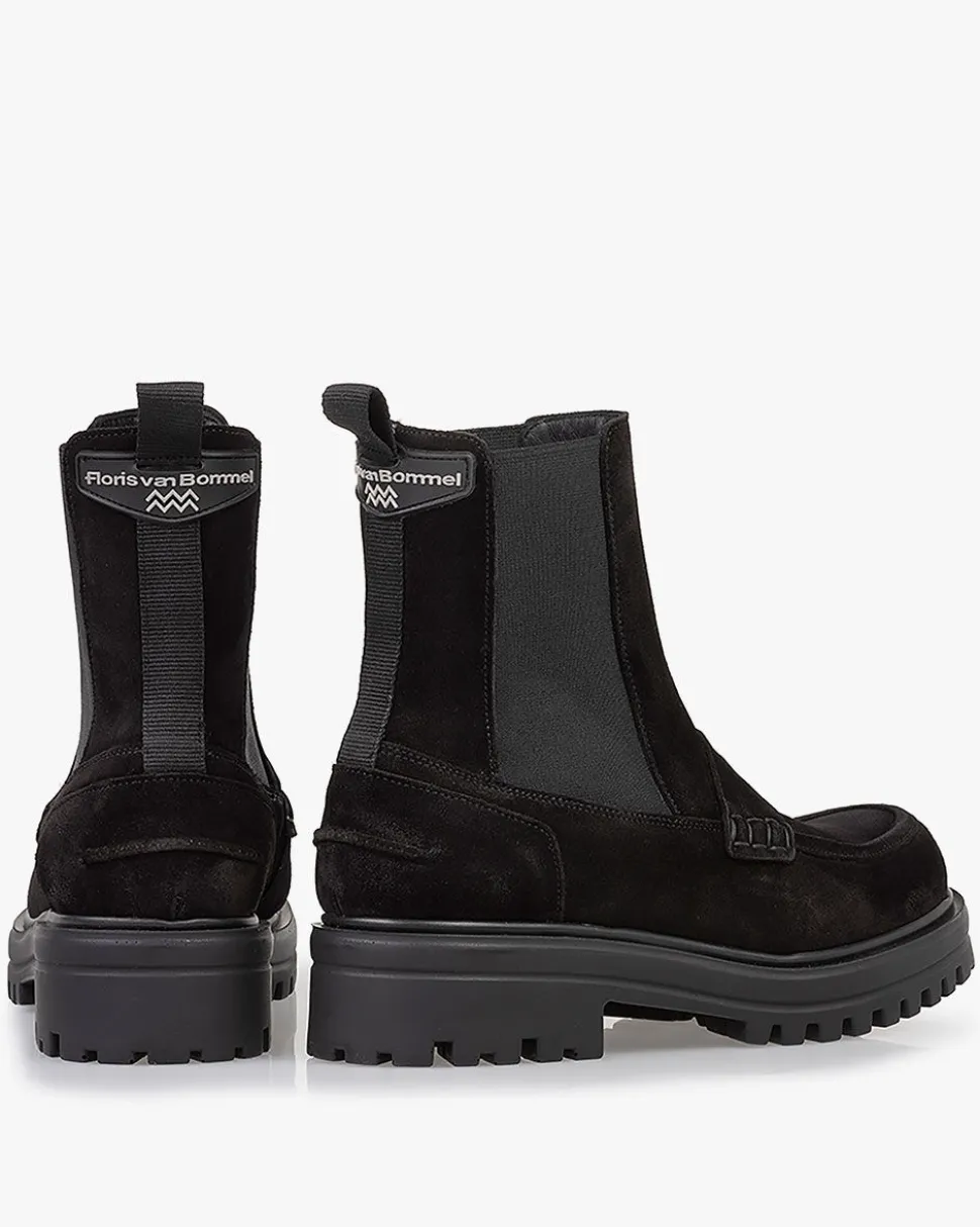 Hochwinter | Chelsea Boots>Floris van Bommel Wonki 06.00 Schwarz